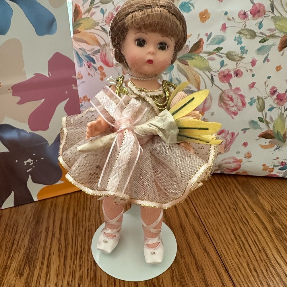 Vintage Madame Alexander Doll in Pink Dress with Flowers 36770